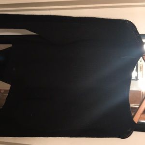 Black crop top sweater